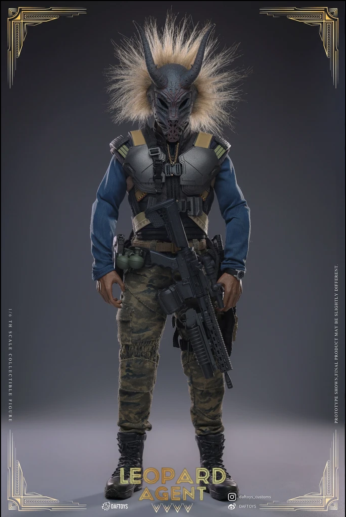 Daftoys 1/6 Scale Leopard Agent Military Action Figure Collectible Model F018 - Perfect for Display, Photography & Collectors