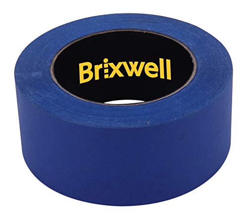 Brixwell 48 Rolls Professional Blue Painters Masking Tape - 2 Inch x 60 Yard Heavy Duty Adhesive Tape for Painting, DIY Projects & Home Improvement - Made in USA