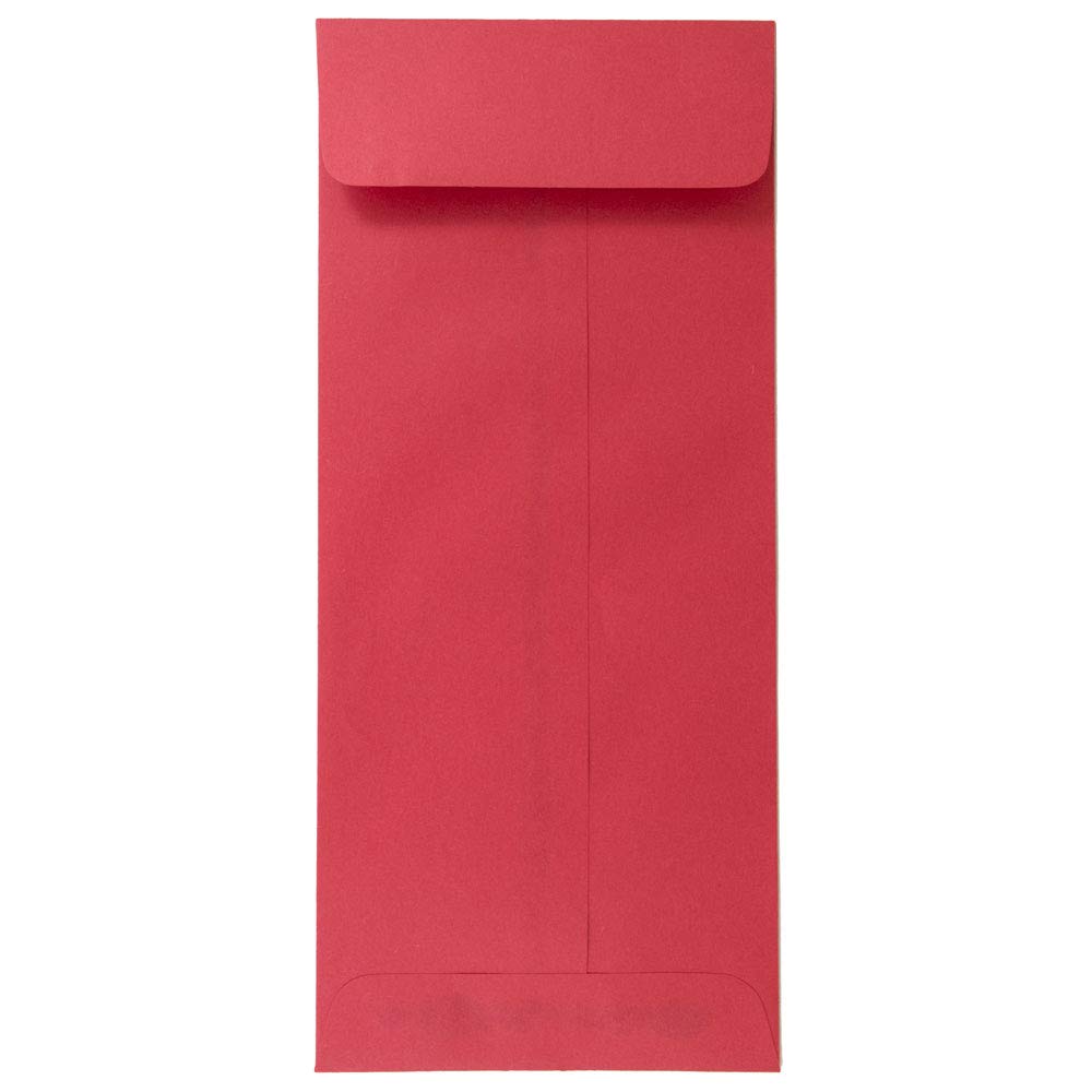 JAM PAPER #12 Policy Business Colored Envelopes - 4 3/4 x 11 Inches - Red Recycled Paper - Bulk Pack of 250 Envelopes per Box - Perfect for Office Mailings, Business Correspondence & Eco-Friendly Mailing Solutions