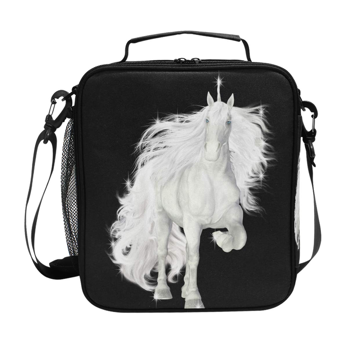 Insulated Unicorn Lunch Box Tote Bag - Reusable Cooler Lunch Bag for Women & Kids, Perfect for School, Work, Picnics & Outdoor Activities