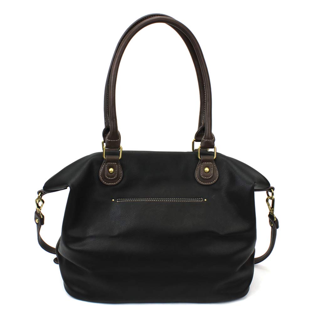 Laser Cut Chala Handbags & Matching Wallet Gift Set - Black Basset Hound Design Tote Shoulder Purse for Women | Perfect for Work, Travel & Everyday Use