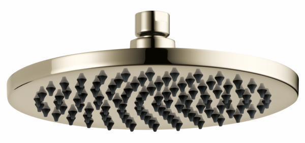 Brizo 81375 PN 2.5 GPM 8-Inch Round Raincan Shower Head in Polished Nickel - High Pressure Rainfall Shower for Luxury Bathroom & Spa Experience