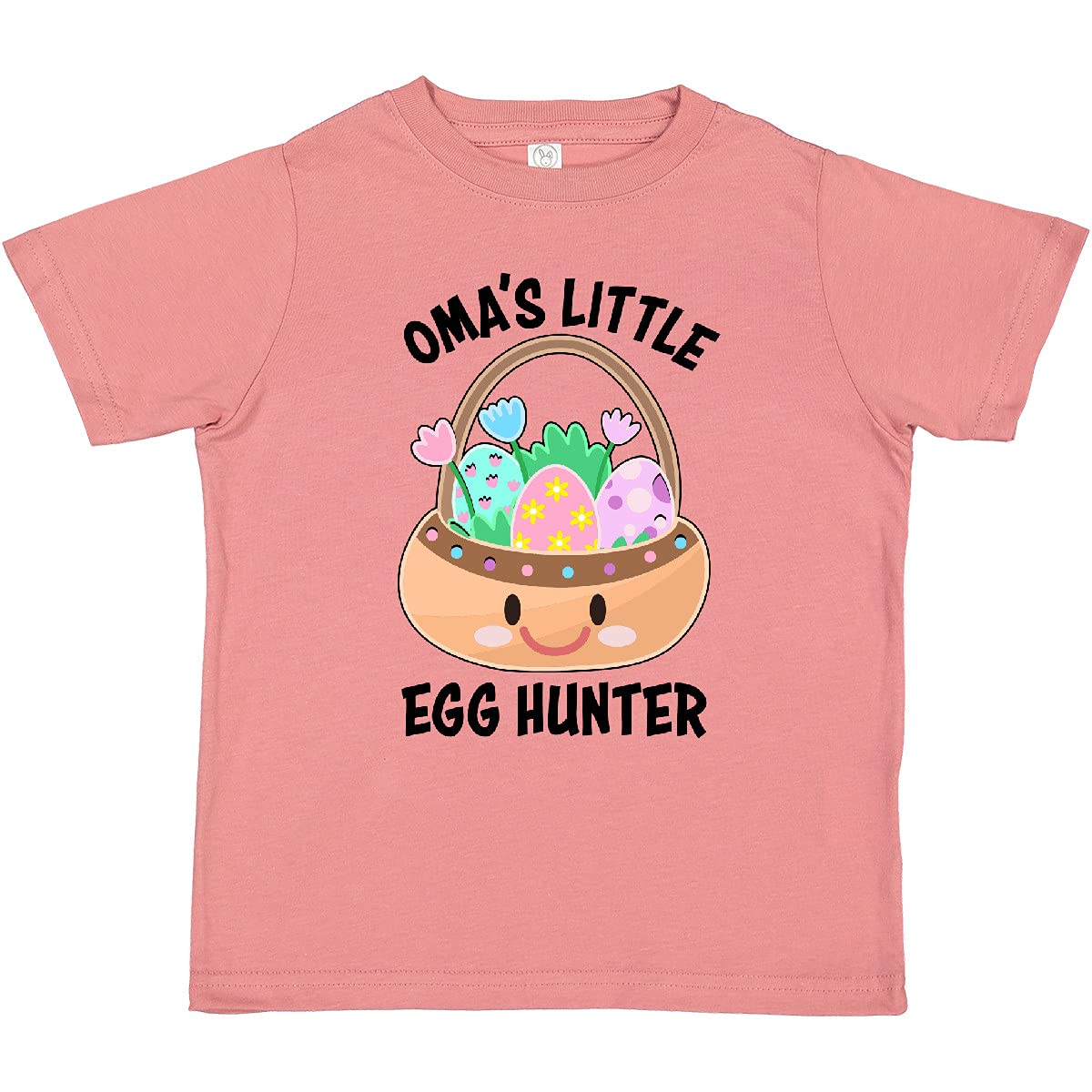 Inktastic Omas Little Egg Hunter Toddler T-Shirt - Cute Easter Egg Hunting Outfit for Baby Boys & Girls - Perfect for Easter Celebrations, Spring Photos & Family Gatherings