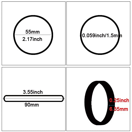 AMUU #64 Black Rubber Bands - 110 Pcs (0.5 lb) Heavy Duty Elastic Bands for Office, Home & Money Organization | Tactical Stretch Bands for Bundling, Securing & DIY Projects