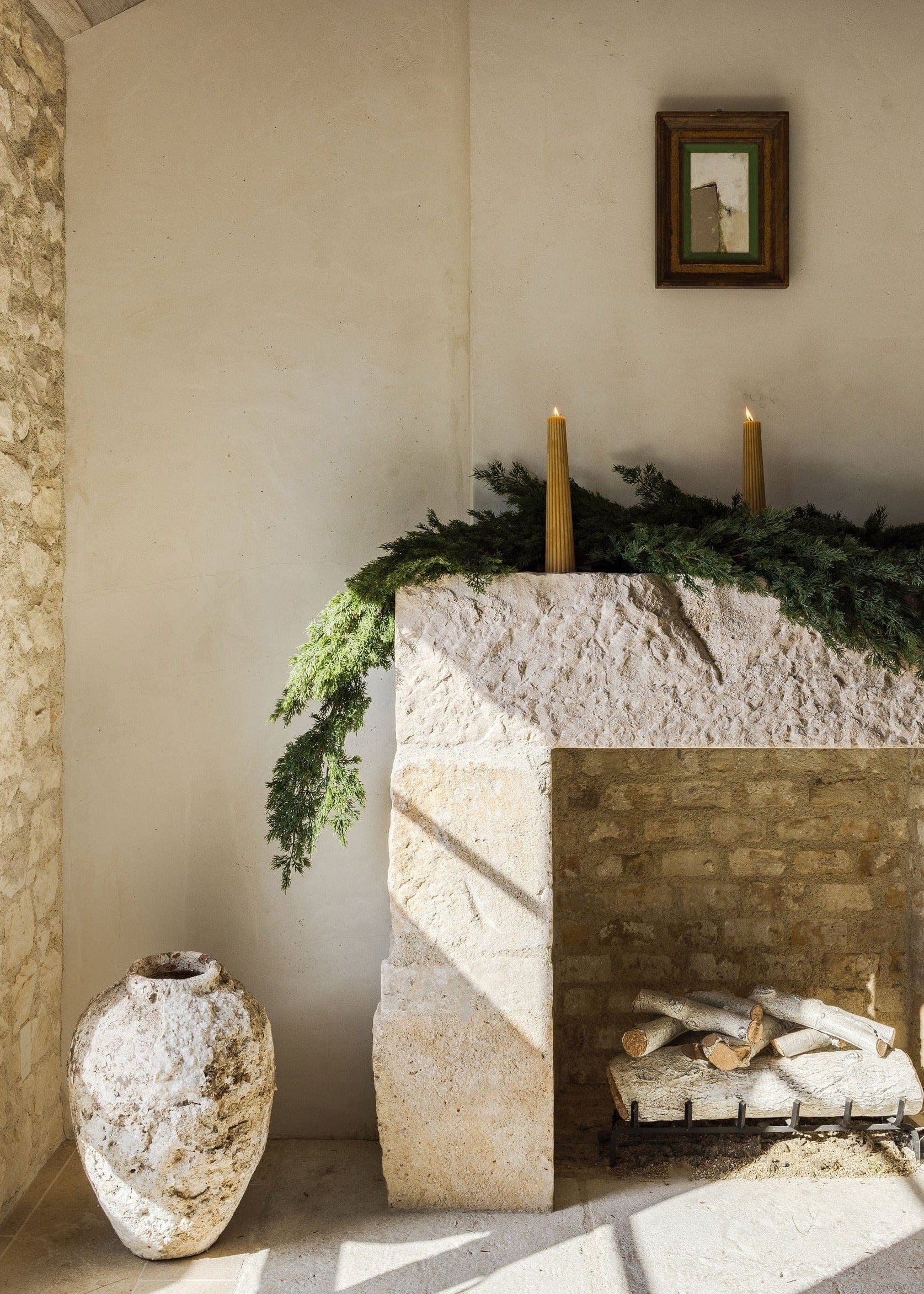 Premium 108-Inch Artificial Cedar Garland for Christmas Decor - Perfect for Fireplace Mantel, Staircase, and Holiday Wreath Decorations