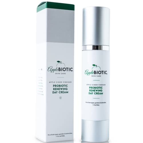 Organic Apple Cider Vinegar Face Cream - Hydrating & Redness Relief Moisturizer for Dry, Oily & Sensitive Skin | Natural Green Tea & Chamomile | Raw ACV Anti-Aging Skincare | Perfect for Daily Use & Nighttime Routine
