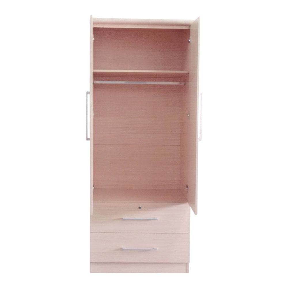 Durante Open Door Wardrobe Closet - Modern Freestanding Storage Cabinet for Bedroom, Living Room, or Walk-In Closet - Perfect for Organizing Clothes, Shoes, and Accessories