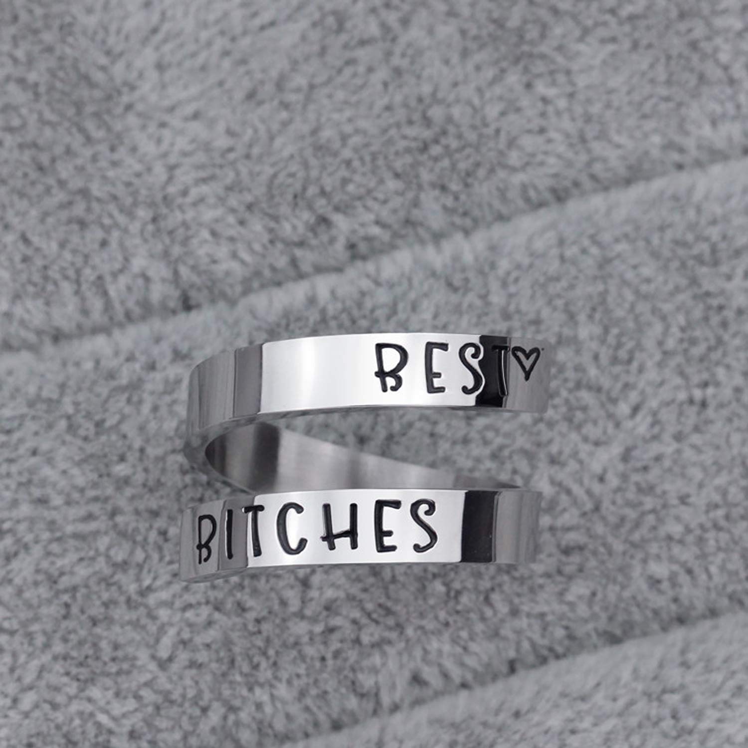 Inspirational Stainless Steel Spiral Wrap Twist Ring for Women - Personalized Encouragement Jewelry, Birthday Gift for Her - Perfect for Daily Wear, Office, Parties & Special Occasions