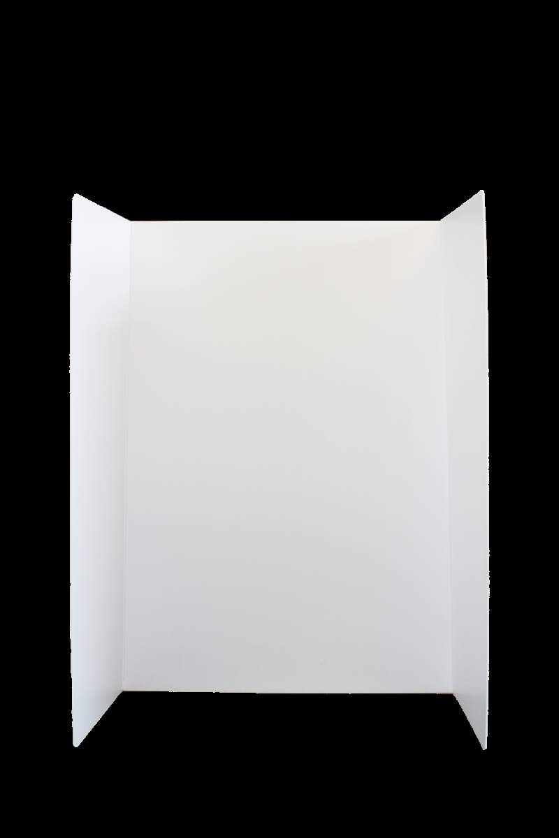 Flipside Products 30071-24 36 x 48 Inch White Premium Project Board - Pack of 24 for School Projects, Science Fairs & Office Presentations