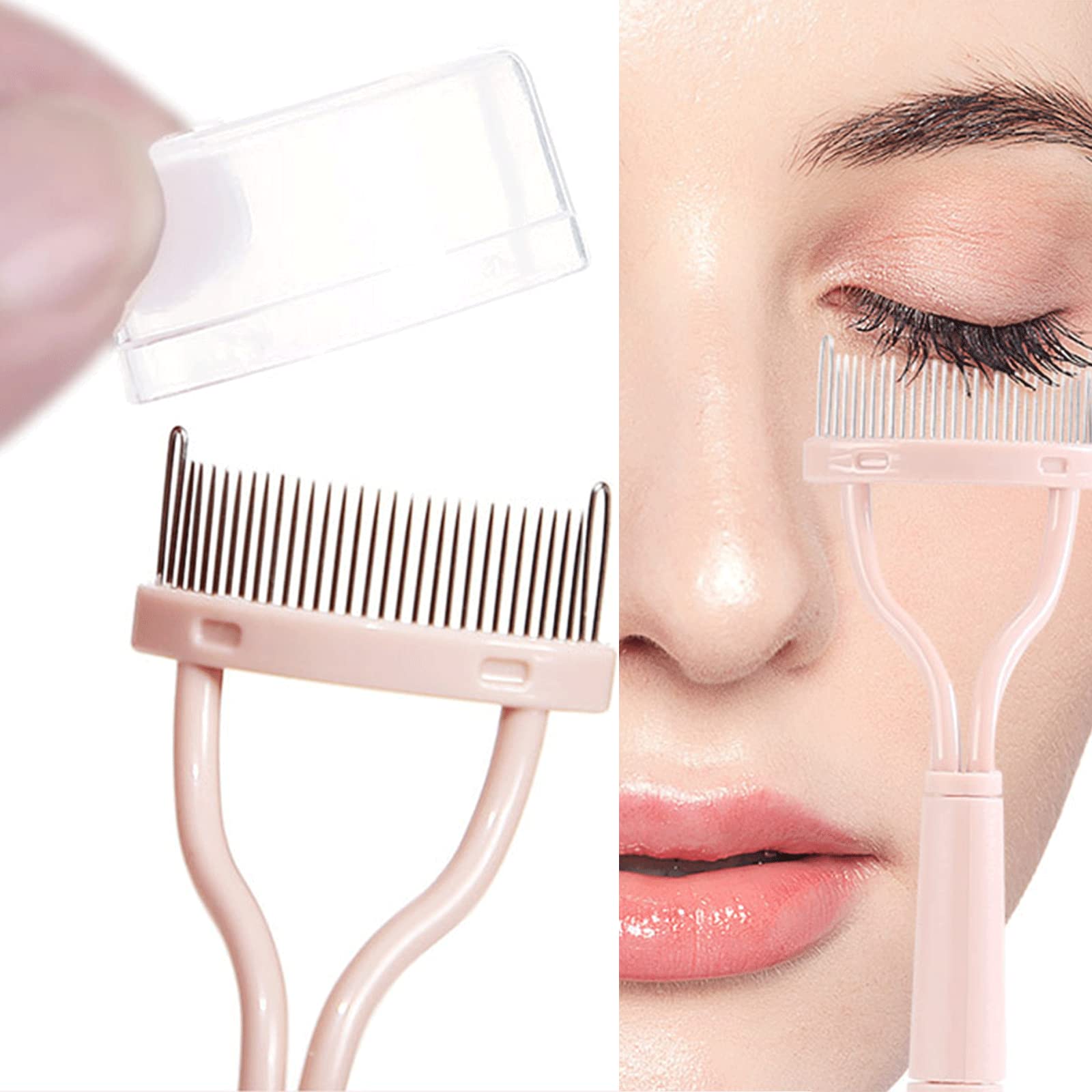 5 in 1 Eyelash Application Tool Kit - Eyelash Curler, Applicator, Comb, Mascara Shield & Separator for Perfect Lash Extensions | Professional Makeup Tools for Salon & Home Use