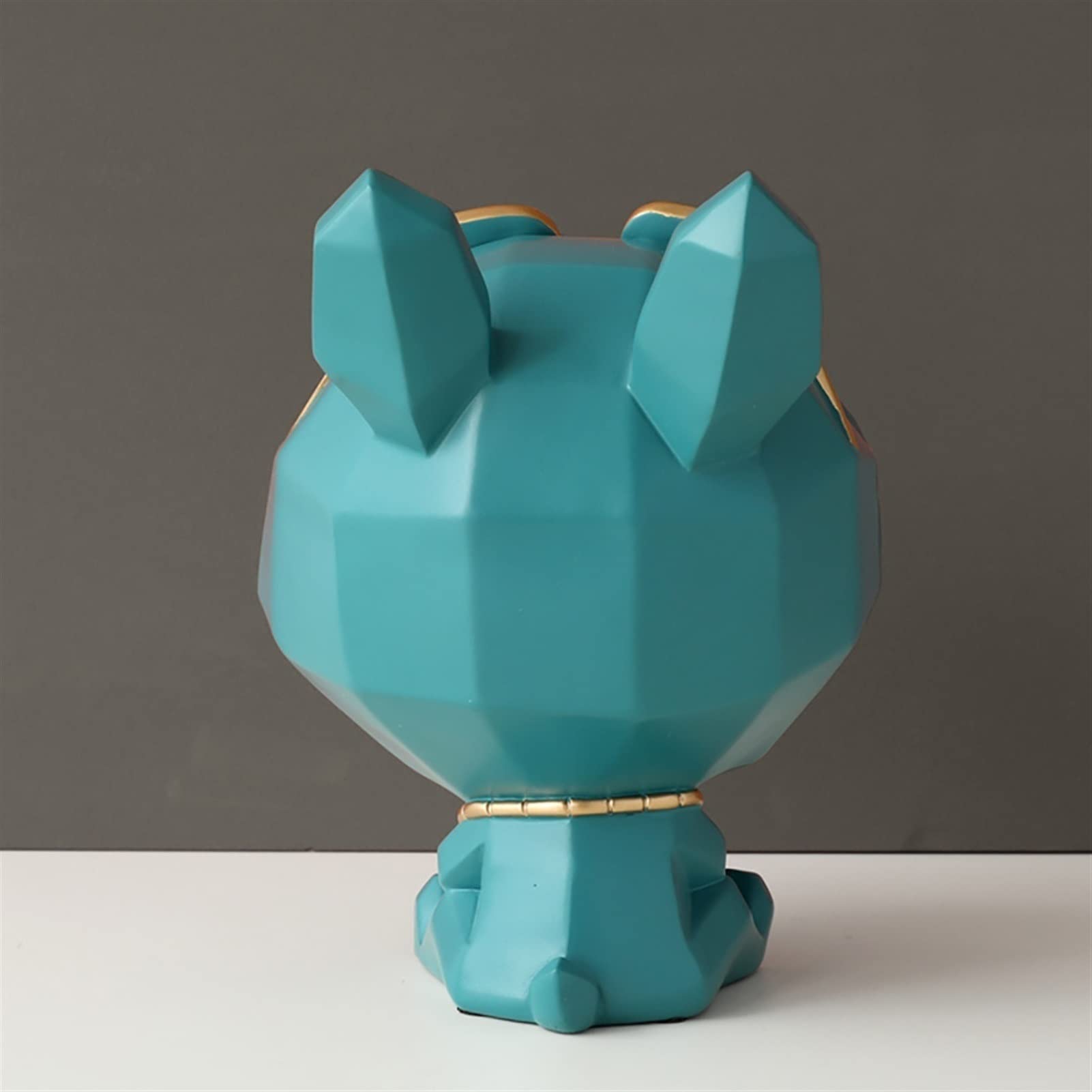Stylish Bulldog Key Holder & Organizer - Decorative Storage Box for Keys, Phone, Wallet, Coins & Jewelry | Green Home Entryway Tray & Desktop Decor | Perfect for Entry Table, Nightstand or Office Desk