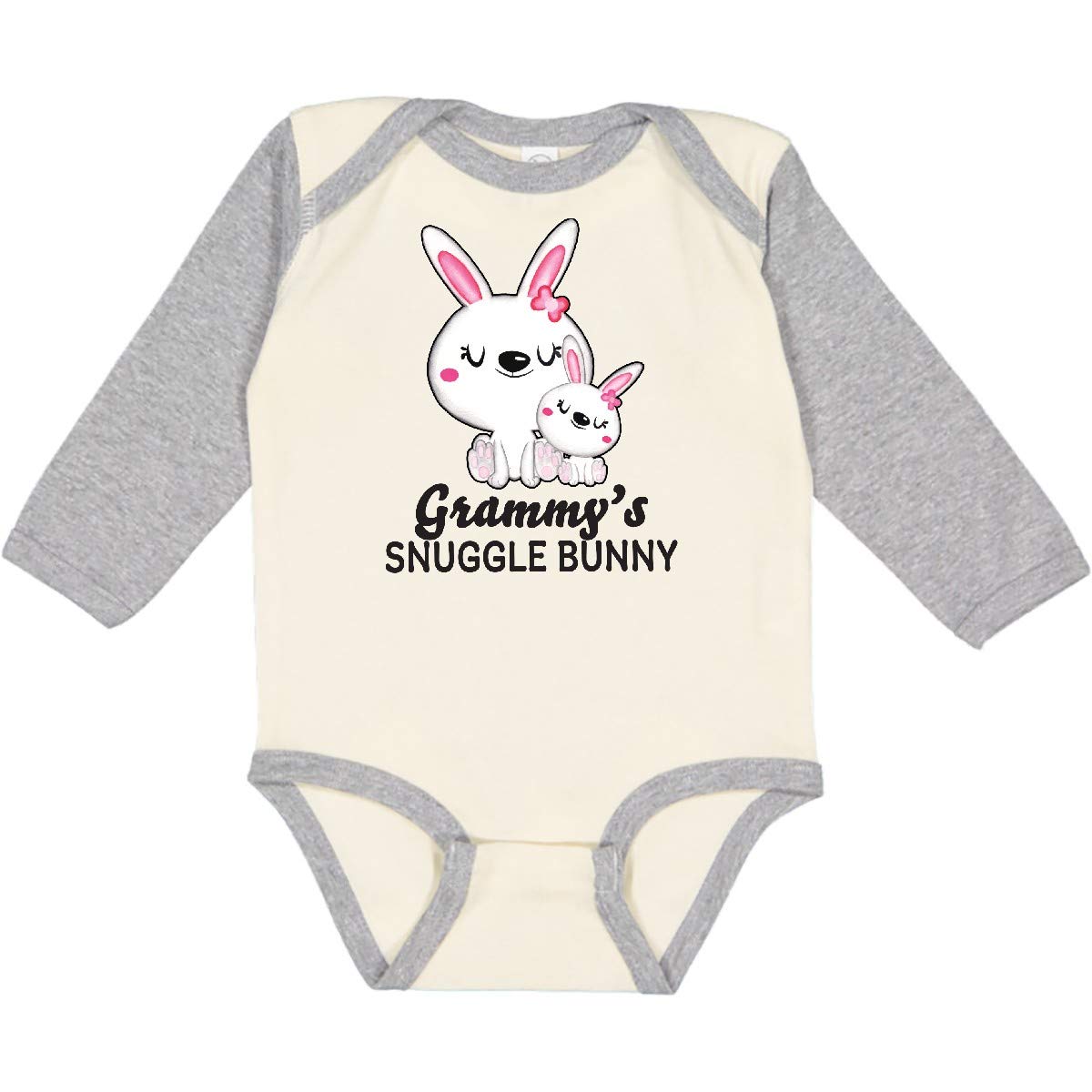 Inktastic Grammy's Snuggle Bunny Easter Long Sleeve Baby Bodysuit - Cute Easter Outfit for Infants, Perfect for Family Photos & Holiday Celebrations