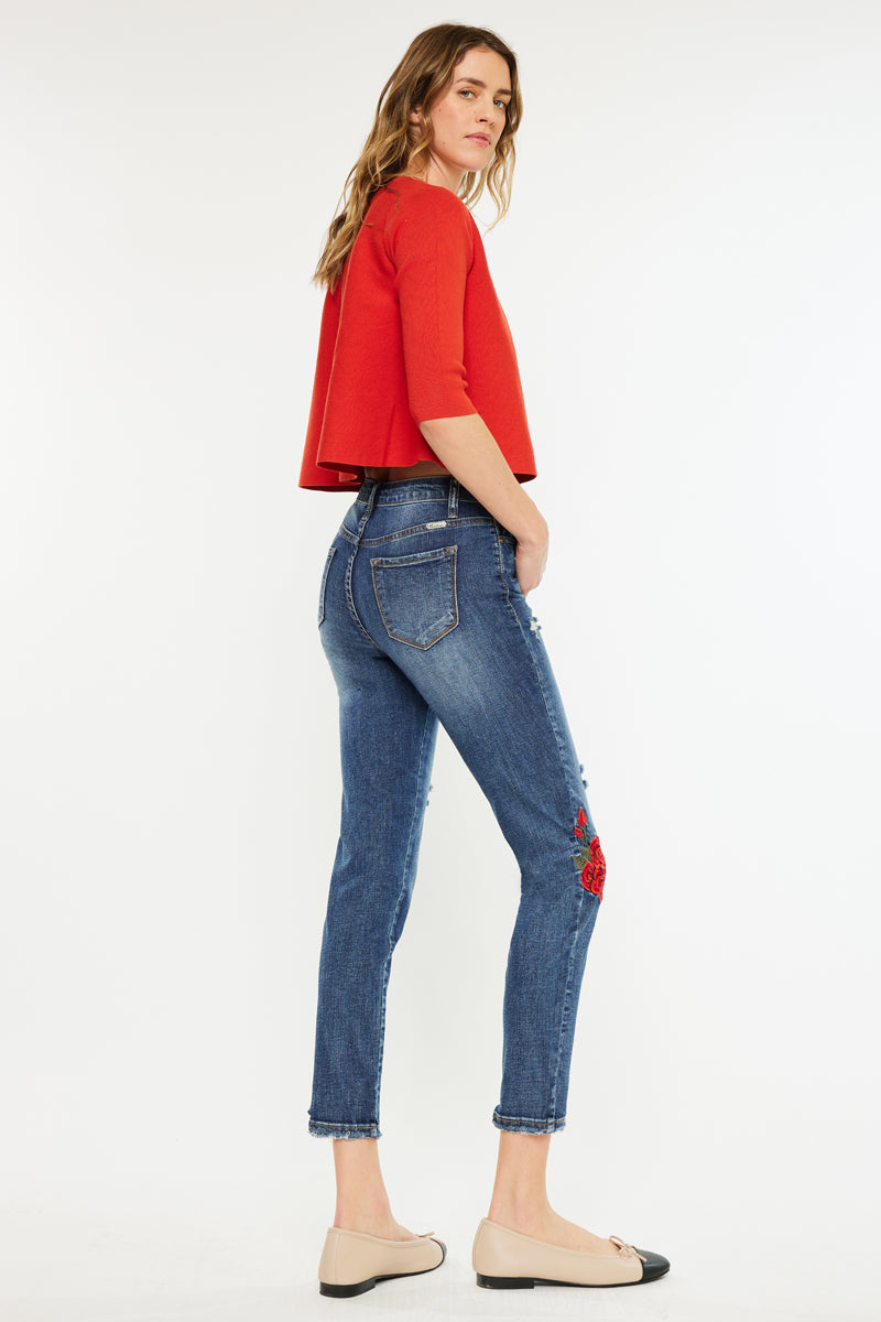 Isla High Rise Ankle Skinny Jeans for Women - Stretch Denim Pants, Slim Fit, Comfortable & Fashionable - Perfect for Casual Wear, Office, and Night Out