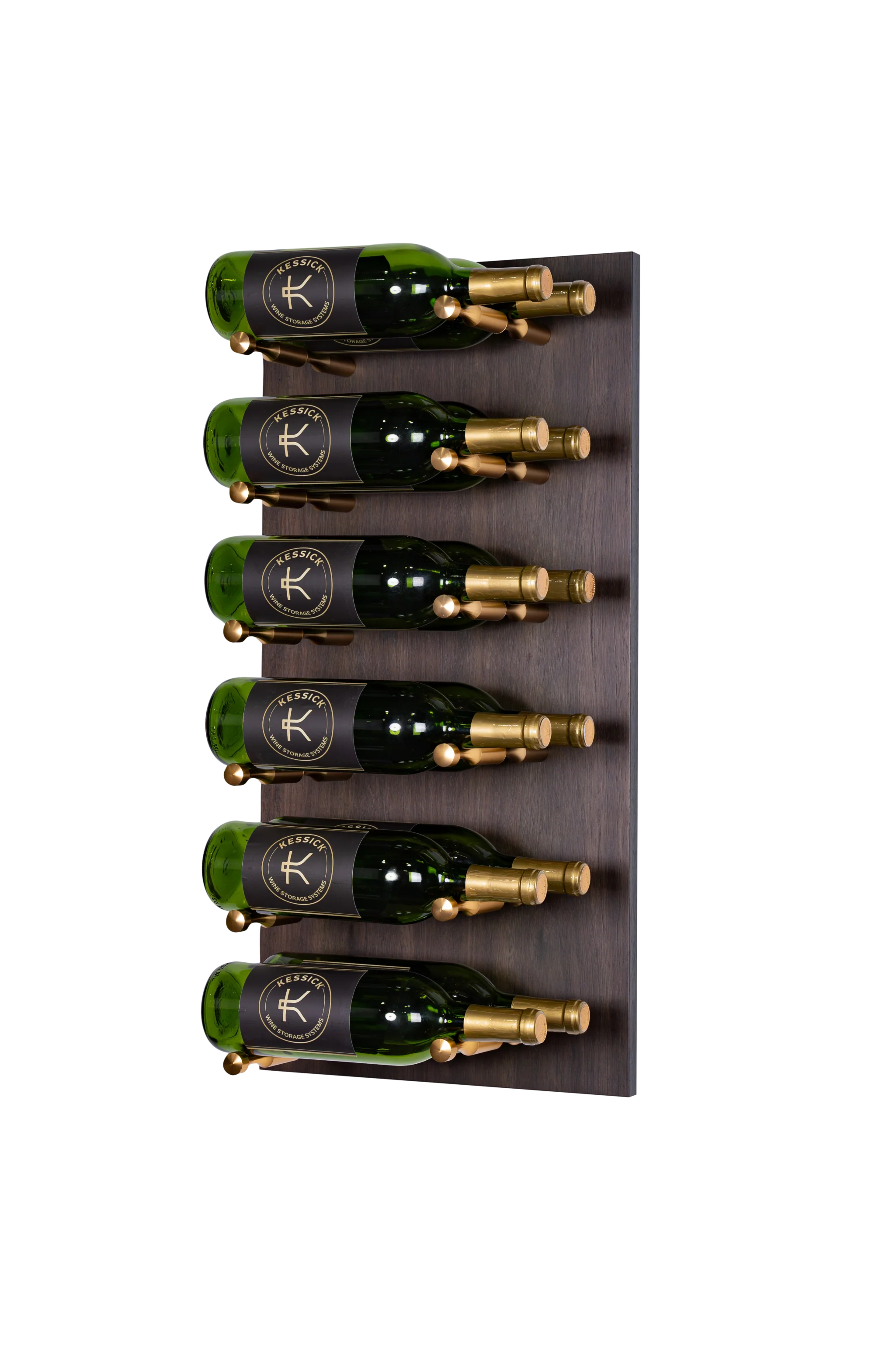Kessick Wine as Art 14x28 Vertical Wood Panel Wine Rack - Elegant Wall Mounted Display for Home, Office & Restaurant Decor