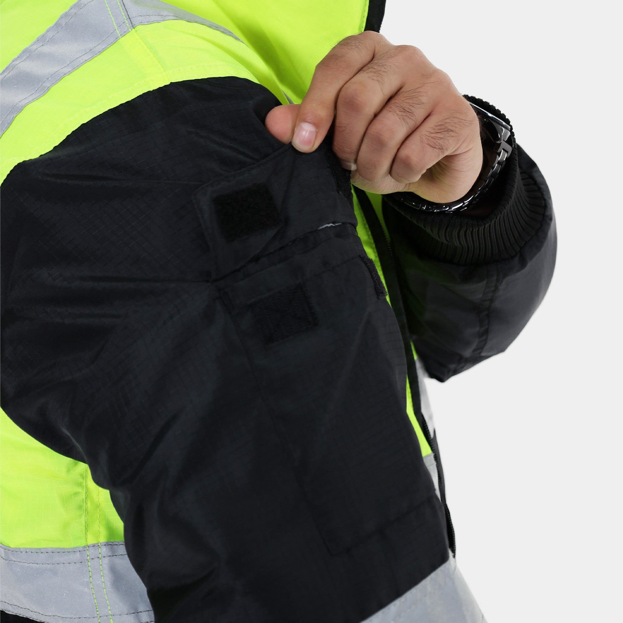 High Visibility Reflex Safety Jacket - Yellow Reflective Vest for Construction, Cycling & Outdoor Work | ANSI Certified for Enhanced Visibility