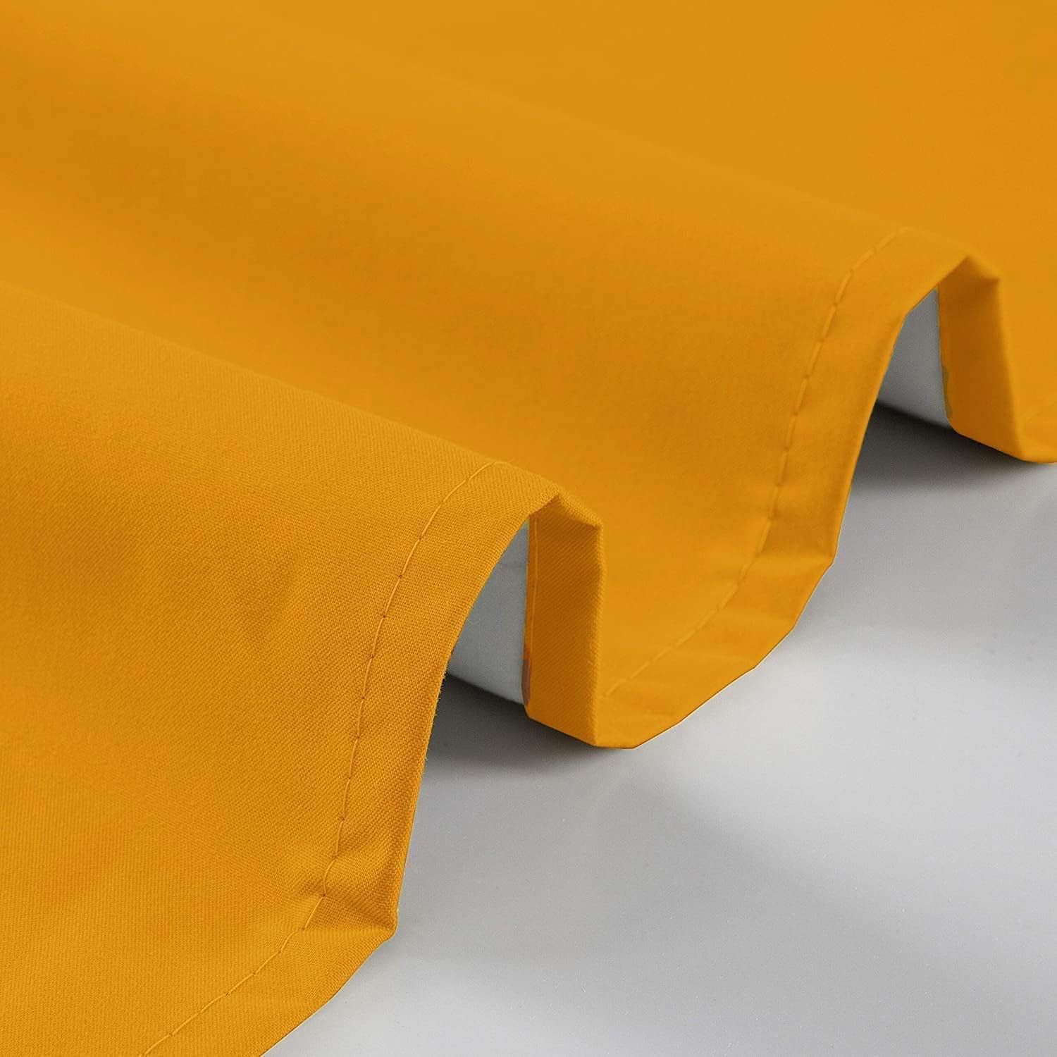 100% Blackout Thermal Insulated Curtains for Bedroom & Nursery - 52x63 Inch Energy Saving Drapes, Orange, 2 Panels - Perfect for Small Windows, Home Decor & Light Control