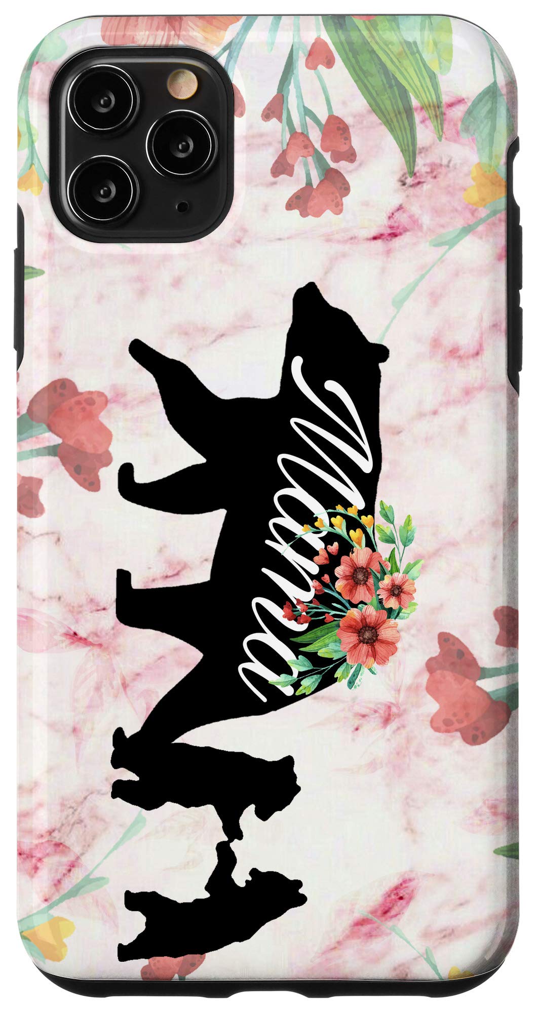 iPhone 11 Pro Max Case - Cute Mama Bear Design with 2 Cubs, Perfect Mother's Day Gift for Mom, Family Gift Idea for Women (Fits iPhone 11 Pro Max) - Great for Everyday Use, Work, and Special Occasions