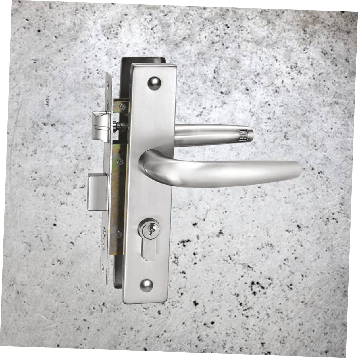 Stainless Steel Glass Door Knob Handle with Lock - Secure & Stylish for Home Interior Panel Doors | Perfect for Bedrooms, Bathrooms & Closets