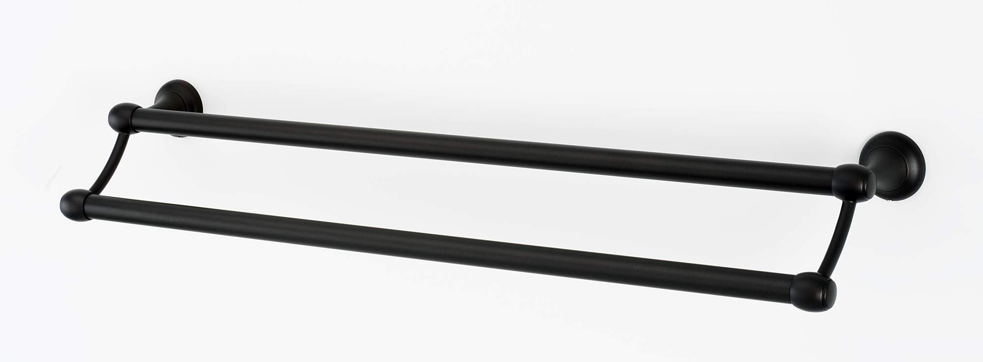 Creations Royale Collection 24 Inch Double Towel Bar in Chocolate Bronze - Bathroom Towel Rack for Spa, Hotel & Home Decor