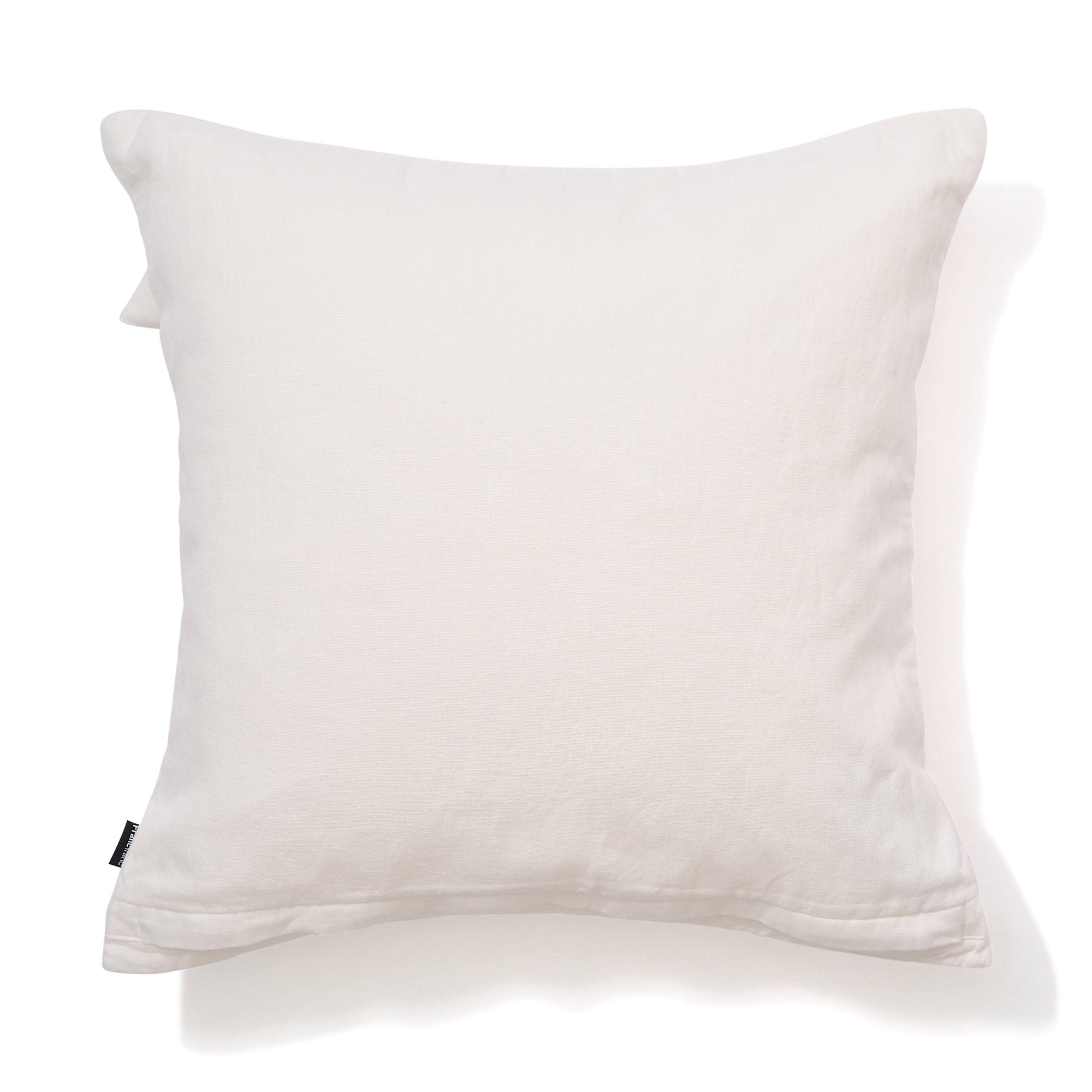 3D Ribbon Cushion Cover - 45x45cm White Decorative Pillow Case for Sofa, Bed, Chair - Luxury Home Decor Accent for Living Room, Bedroom, Office