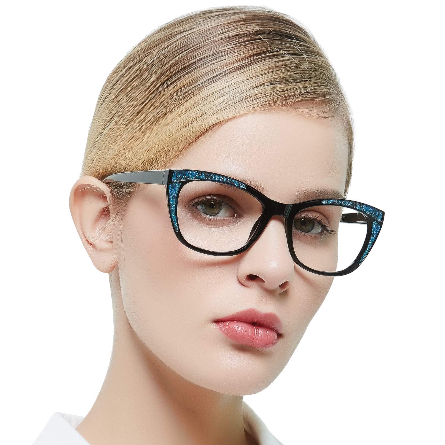 OCCI CHIARI Fashion Reading Glasses for Women & Men - Lightweight Eyeglass Frames with Spring Hinges - Perfect for Reading, Working, and Computer Use