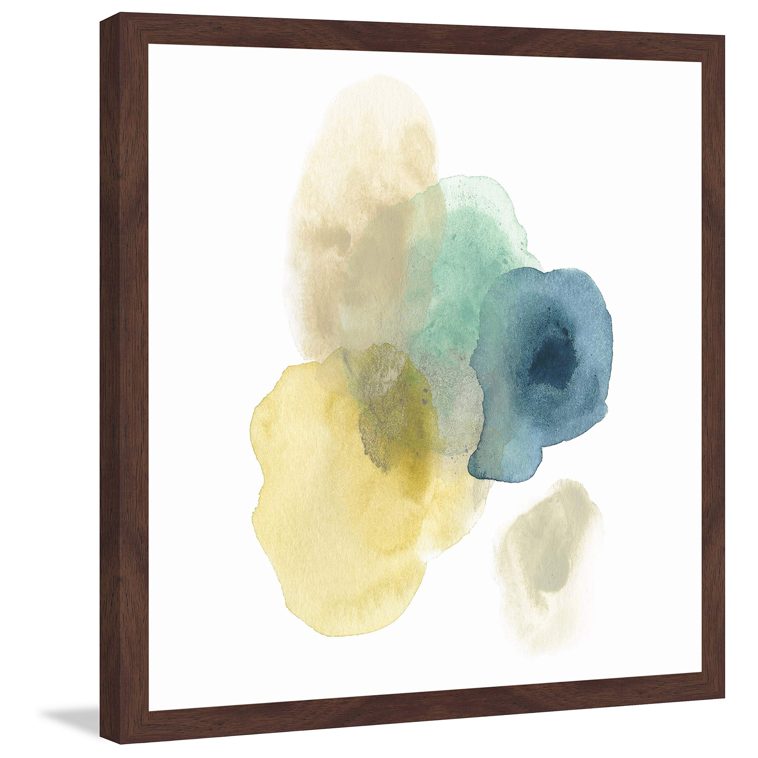 Handmade Fluid Geology IV Framed Print 18x18 - Marmont Hill Abstract Wall Art for Living Room & Office Decor