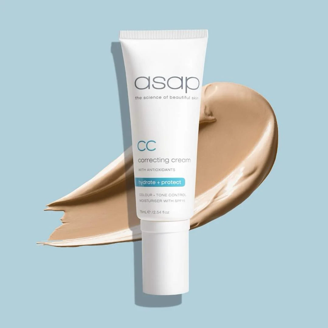 ASAP CC Cream SPF 15 - 75ml Lightweight Color Correcting & Hydrating Face Makeup with Sun Protection | Perfect for Daily Wear, Work & Special Occasions