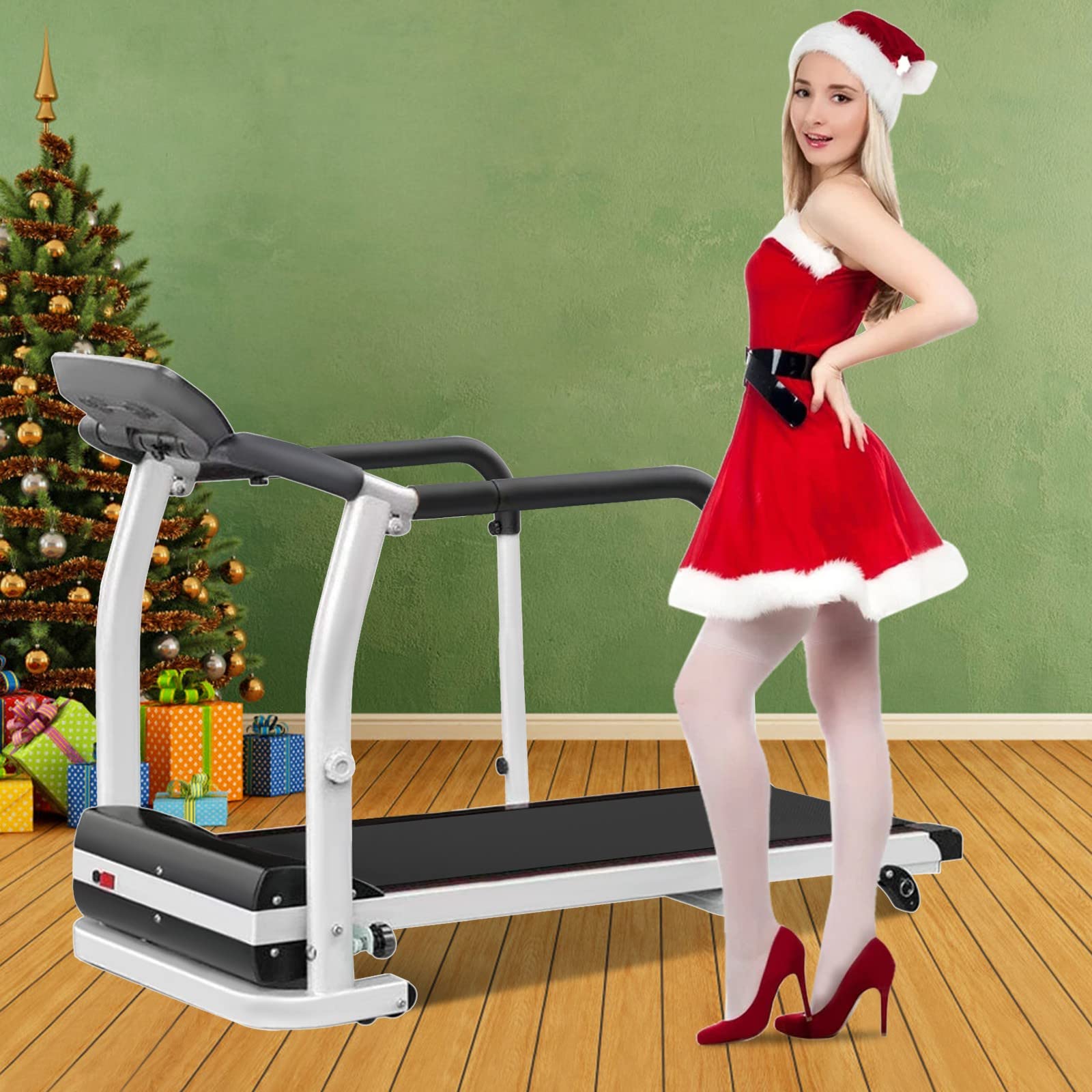 Electric Treadmill for Home Use - Quiet Folding Treadmill with Bluetooth, LCD Display & Shock Absorption - Perfect for Seniors, Indoor Cardio & Weight Loss Workouts