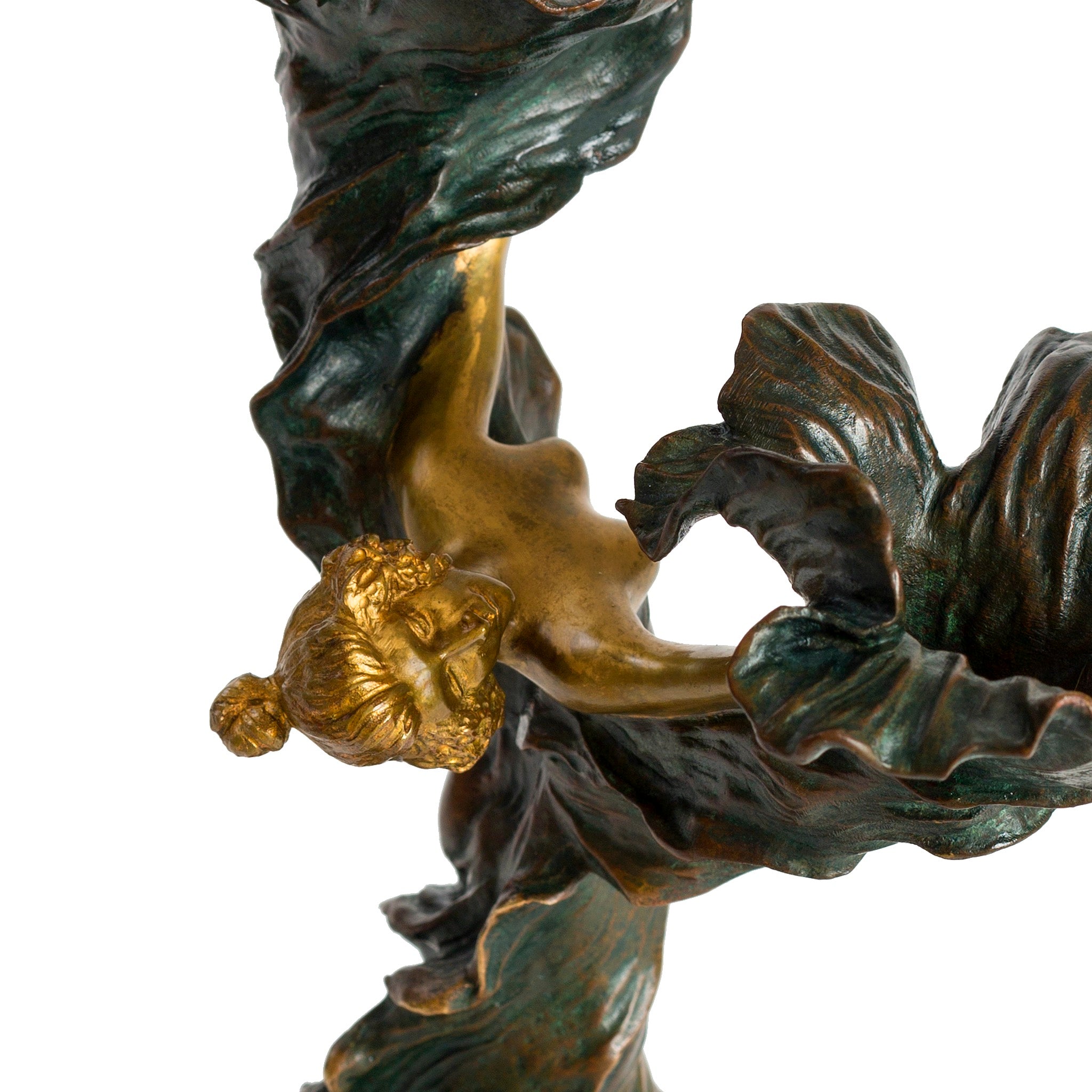 Louis Chalon Loie Fuller Bronze Sculpture - Art Nouveau Dance Statue for Home Decor & Collector's Display | Perfect for Living Room, Office, or Art Gallery