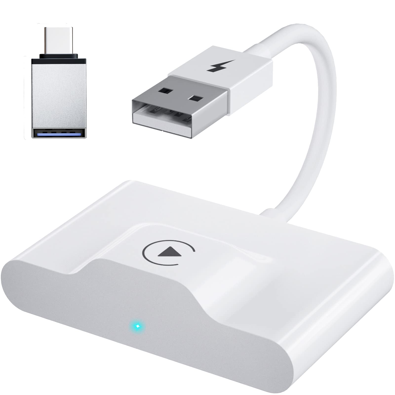 Wireless CarPlay Adapter for iPhone - Upgrade Your Car with Apple CarPlay | Bluetooth Low Latency | Plug & Play | Easy Installation | Portable AI Magic Box | Perfect for Commuting, Road Trips & Older Vehicles