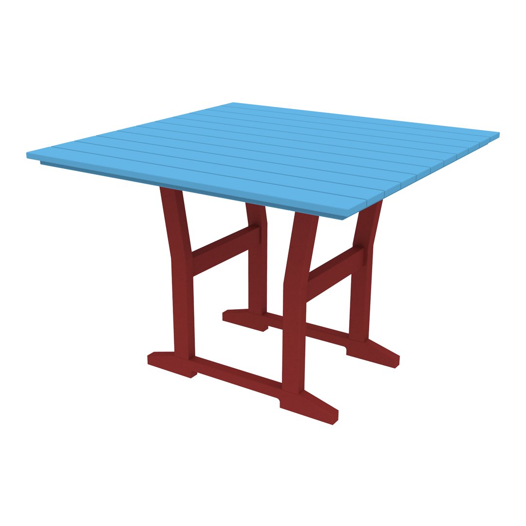 Coastline Cafe Square Dining Table - 36 Inch Modern Kitchen Table for Small Spaces, Breakfast Nook, or Outdoor Patio - Perfect for Apartments, Condos, and Bistro Settings