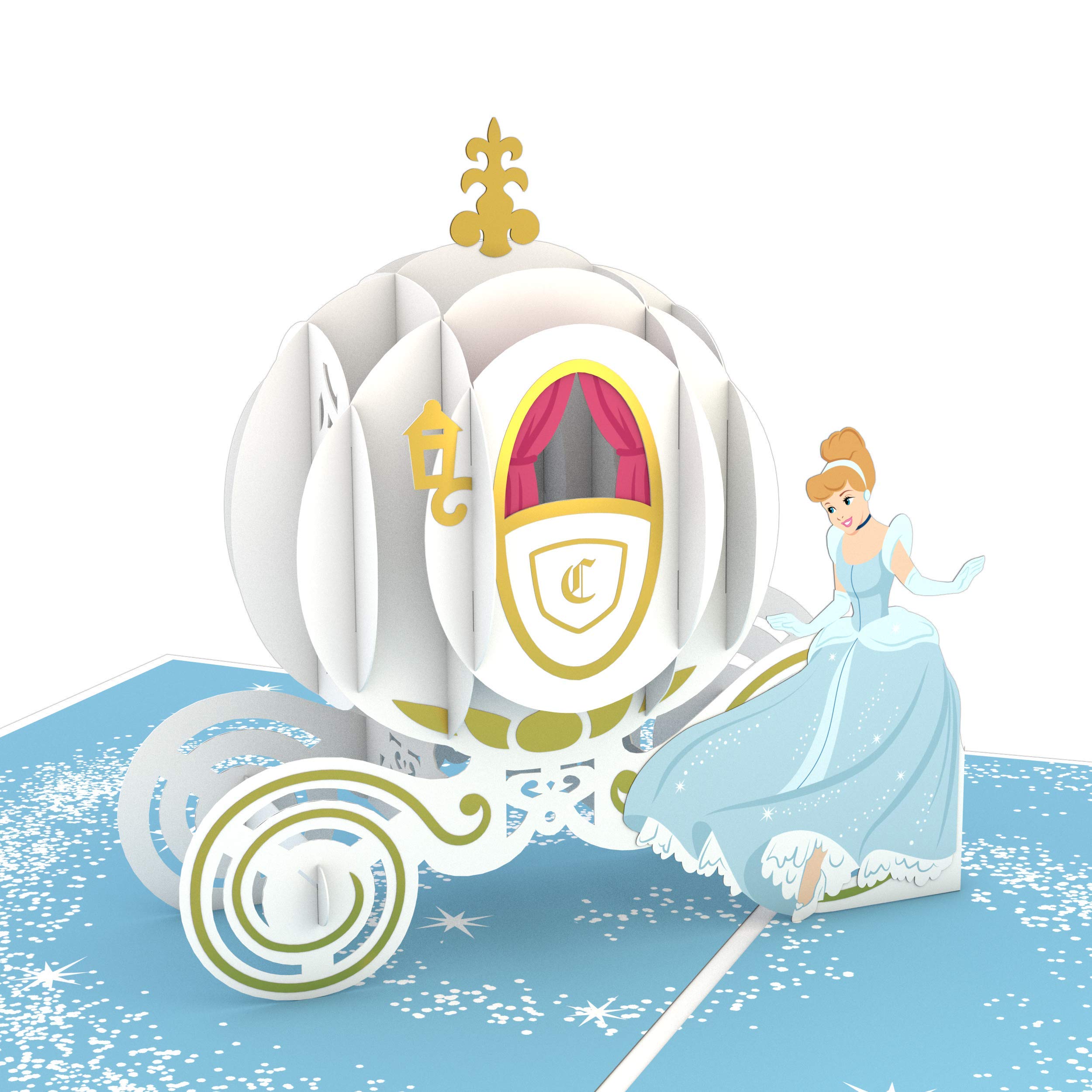 Lovepop Disney's Cinderella 3D Pop Up Greeting Card - 5x7 Inch Fairy Tale Birthday Card for Kids & Adults - Perfect for Birthdays, Anniversaries & Special Occasions - Magical Disney Princess Gift for Collectors & Fans