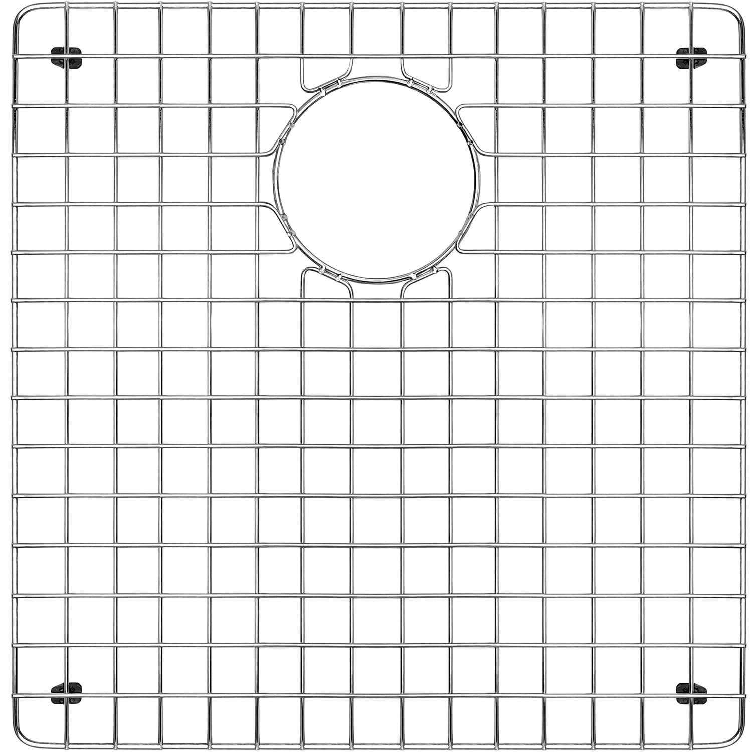 Whitehaus Collection WHNCMD3320LG Stainless Steel Kitchen Grid Organizer - Perfect for Countertop, Pantry & Cabinet Storage Accessories