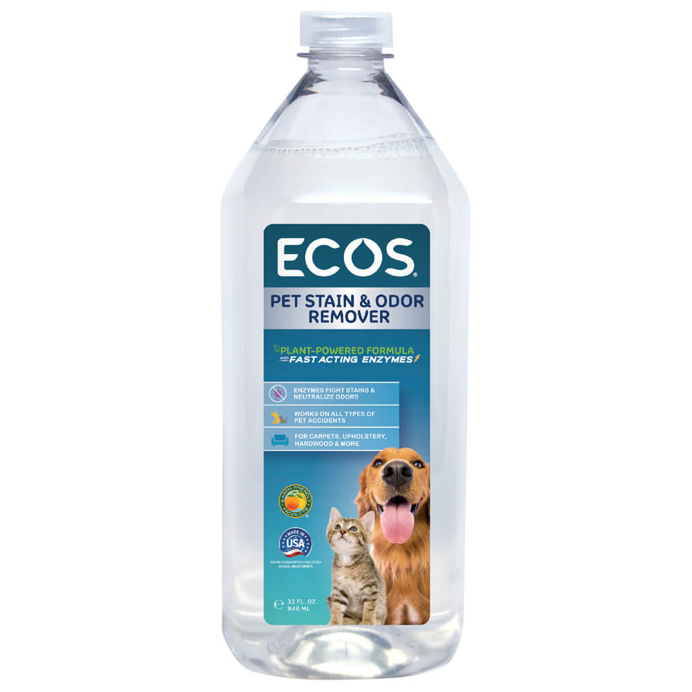 ECOS Pet Stain & Odor Remover - Enzyme Cleaner for Dogs & Cats - Eliminates Urine, Feces & Smells - Safe for Carpets, Furniture & Floors - Perfect for Pet Owners & Household Cleaning