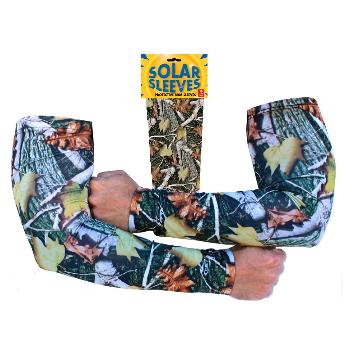UPF 40+ Camo Hunting Arm Sleeves - Protective Sun Shield for Outdoor Camping, Fishing & Tactical Activities | Lightweight & Breathable UV Protection Gear