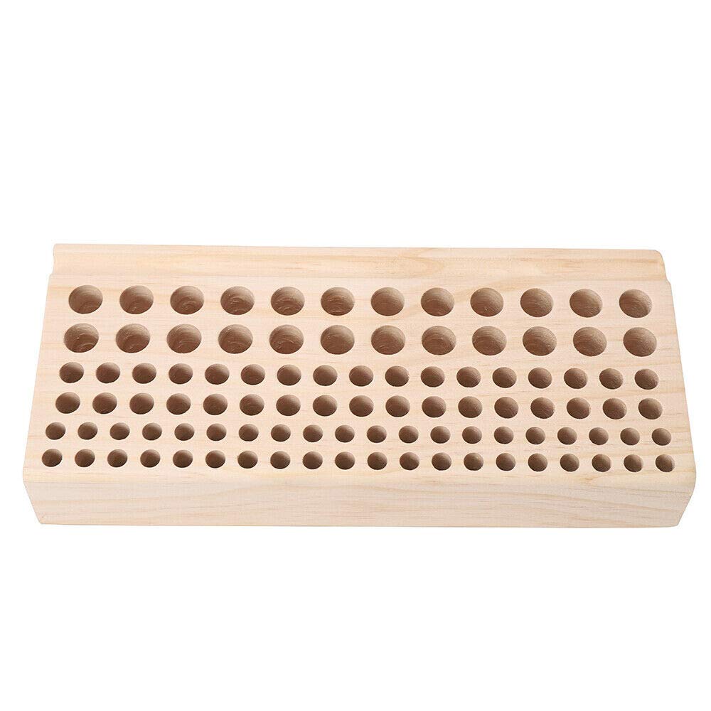 FIKNEE 98-Hole Leather Punch Tool Holder - Wooden Craft Organizer for Leatherworking, Stitching & DIY Projects | Perfect for Leather Craft Stand, Hole Punch Storage & Painting Brush Organization
