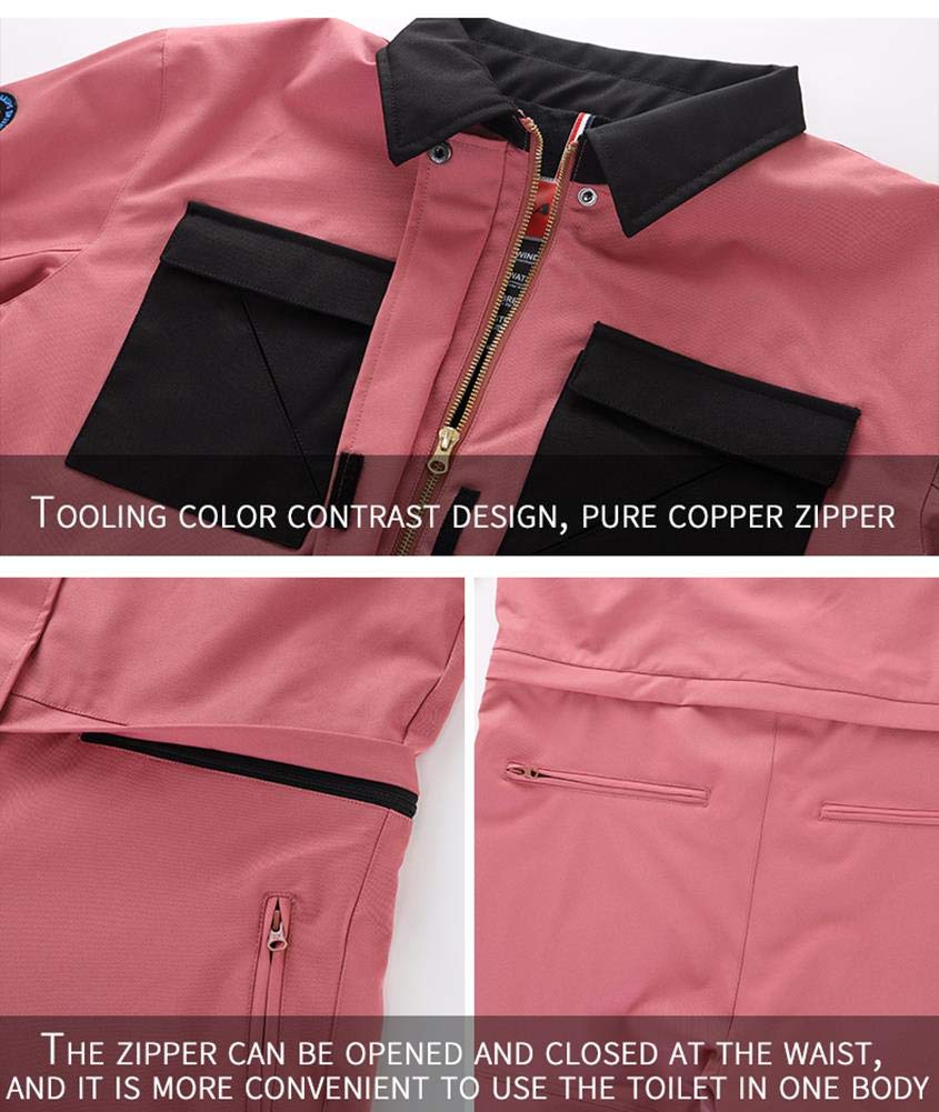 **Waterproof Ski Suits for Women & Men - One Piece Winter Snowsuits, Warm Jumpsuit Coveralls for Snowboarding, Skiing & Outdoor Winter Sports**