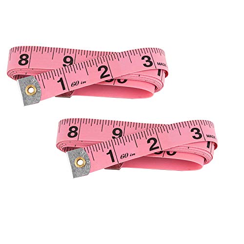 SINGER 60-Inch Tape Measure 2 Pack - Durable Sewing & Tailoring Measuring Tape for DIY, Crafting, and Home Improvement Projects