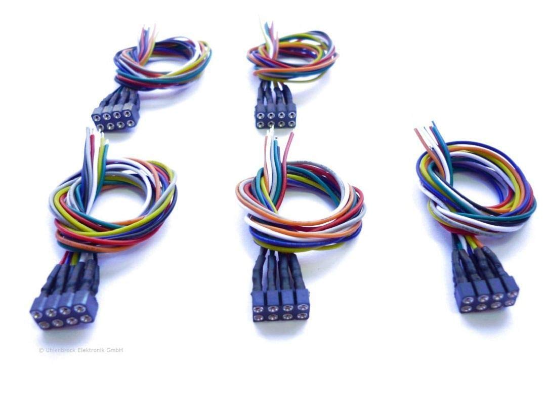 Uhlenbrock 71621 Interface Sockets for Model Trains - Compatible with Different Electric Systems | Perfect for Model Railway Layouts and DIY Projects