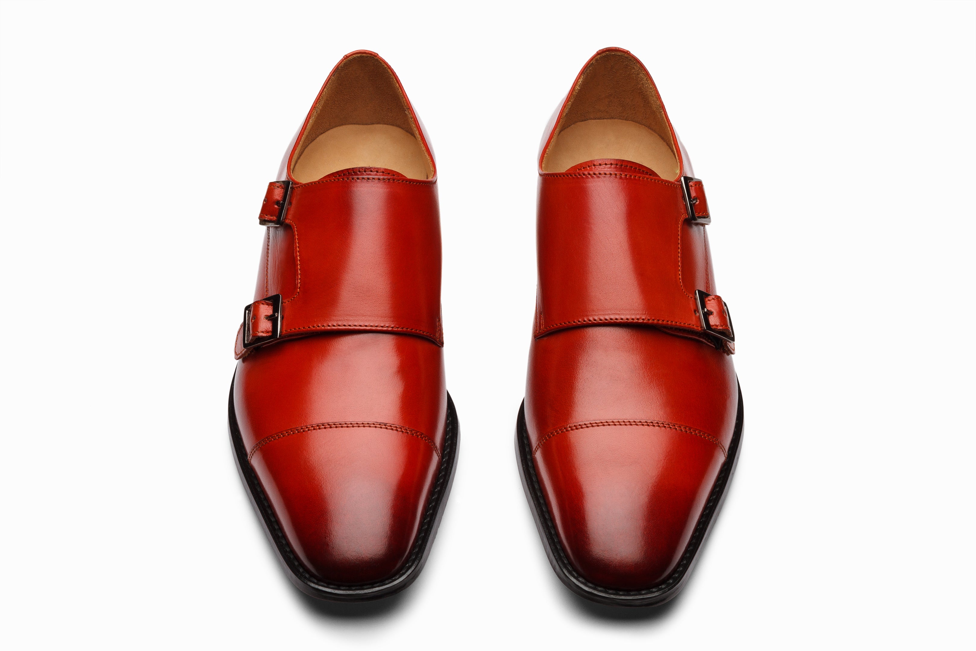 Premium Double Monkstrap Dress Shoes for Men - Genuine Leather Business Formal & Casual Wear - Perfect for Office, Weddings & Special Occasions