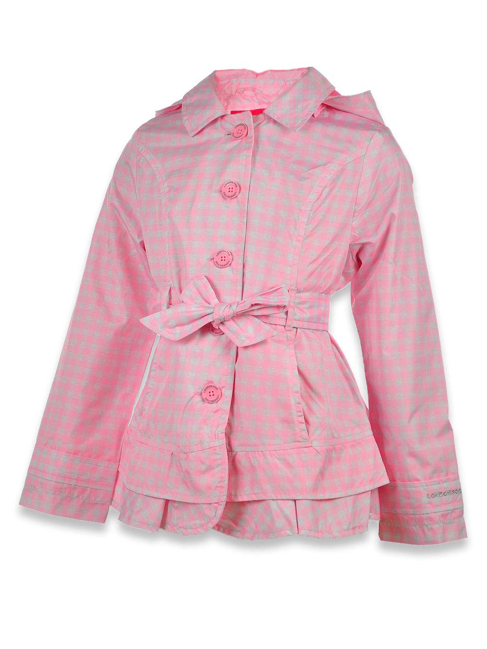 London Fog Girls' Lightweight Trench Coat for School & Play