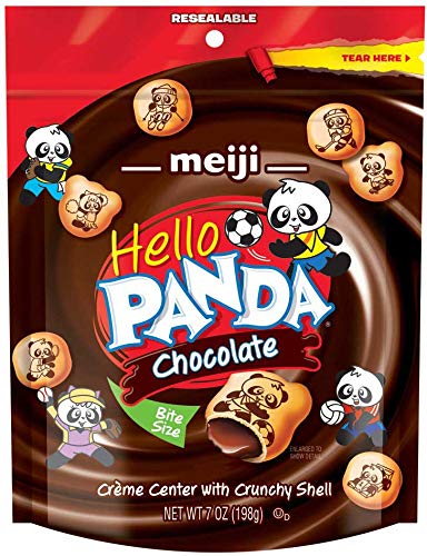 Hello Panda Chocolate Creme Filled Cookies - 7oz Pack (48 Count Case) | Bulk Snacks for Parties, Office Treats & School Lunches