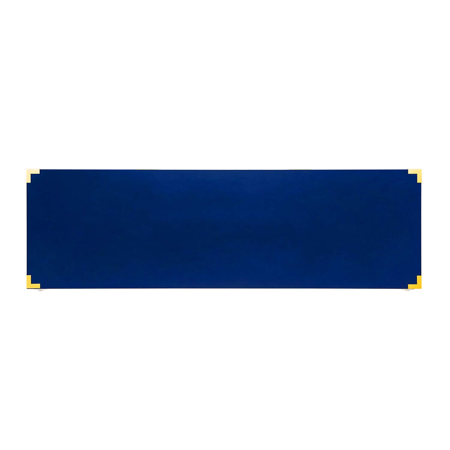 SEI Furniture Campaign Tall TV Stand with Storage - Navy Blue Entertainment Center for Living Room, Bedroom, or Home Theater