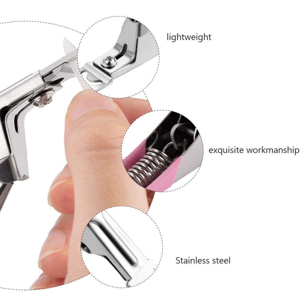 3-Piece U-Shaped Manicure Clipper Set - Professional Nail Trimming Tool with Nail Scissors & Cutter for Precise Grooming | Perfect for Home, Salon & Travel Manicure Kits