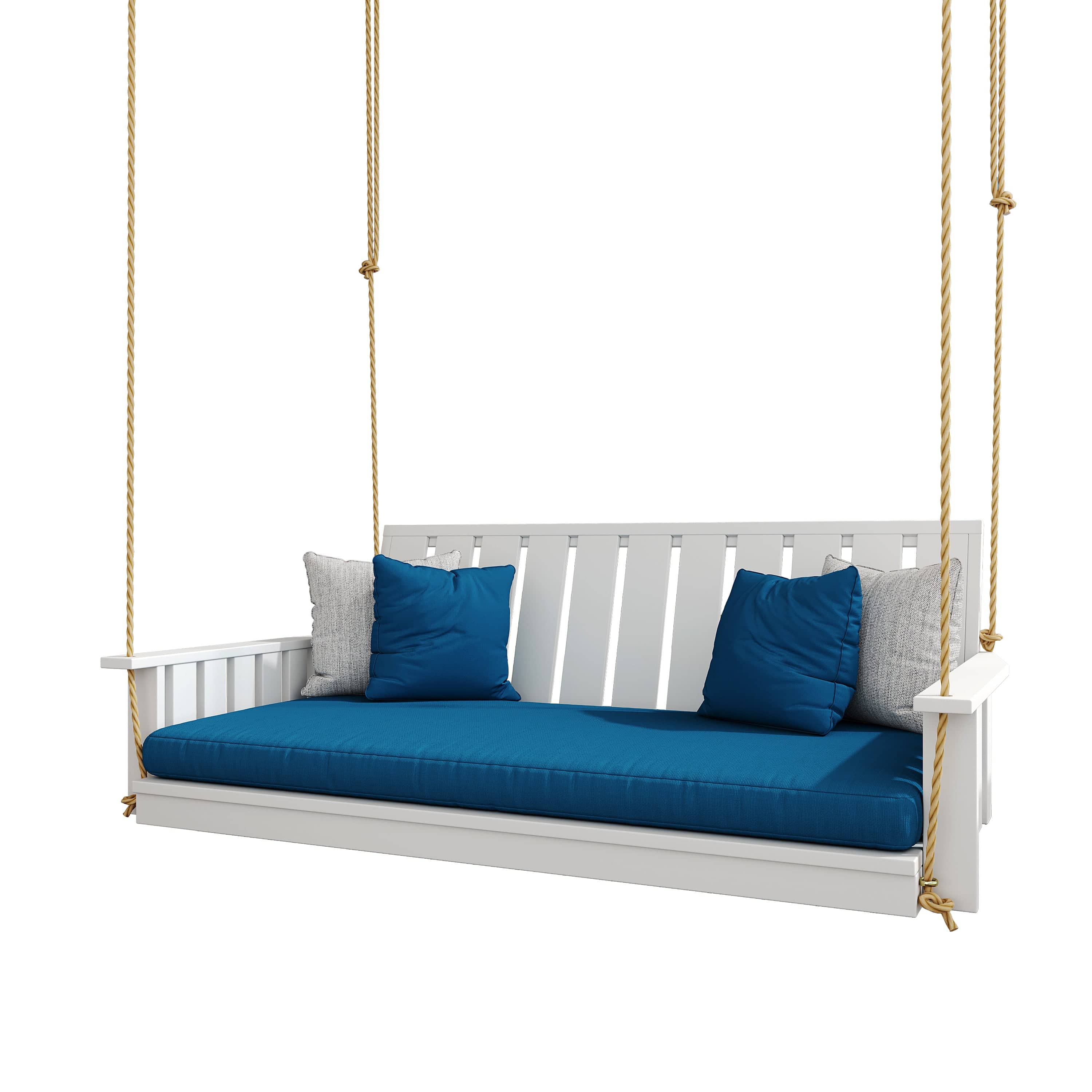 Keystone Amish Co. Twin The Weston Porch Swing Bed in Black Paint - Perfect for Outdoor Relaxation, Patio Decor & Backyard Lounging