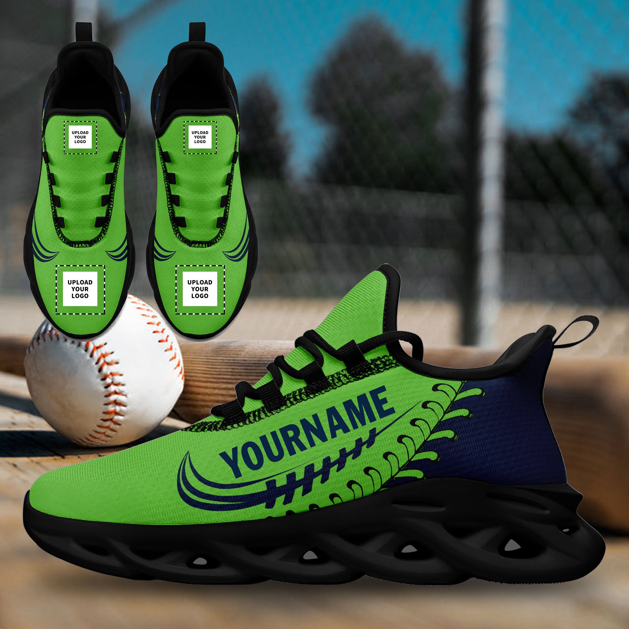 Custom Green MaxSoul Jersey, Shoes & Hat Combo - Personalized Sports Outfit for Basketball, Football & Fan Gear - Perfect for Games, Training & Team Spirit