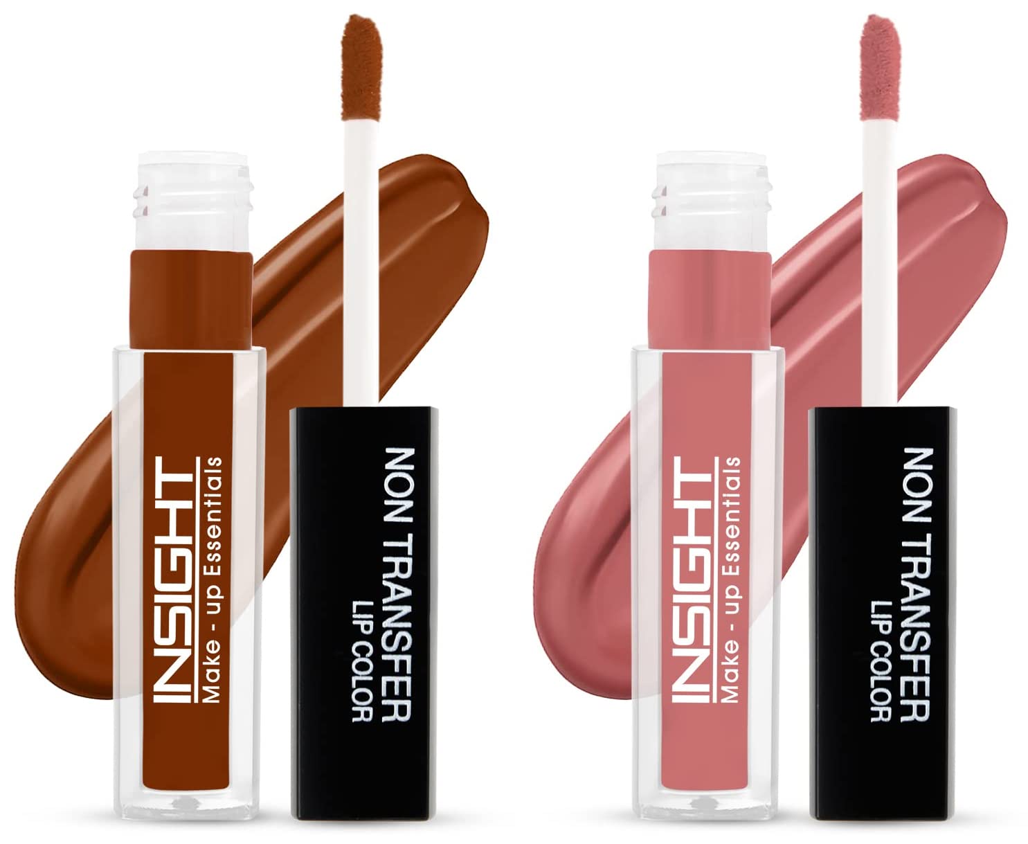 Long-Lasting Matte Non-Transfer Lipstick - 4ml (LG40=27) & Moisturizing Non-Transfer Lip Color - 4ml (01 Joyfull) - Perfect for All-Day Wear, Parties & Special Occasions