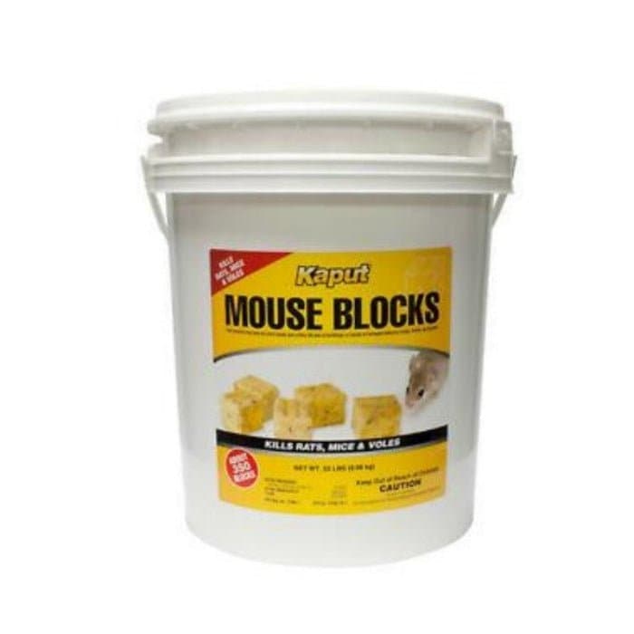Kaput Mouse Blocks Rodenticide - Fast-Acting Mouse Killer Bait for Home, Garage & Basement | Child & Pet Resistant | Effective Rodent Control Solution for Indoor & Outdoor Use