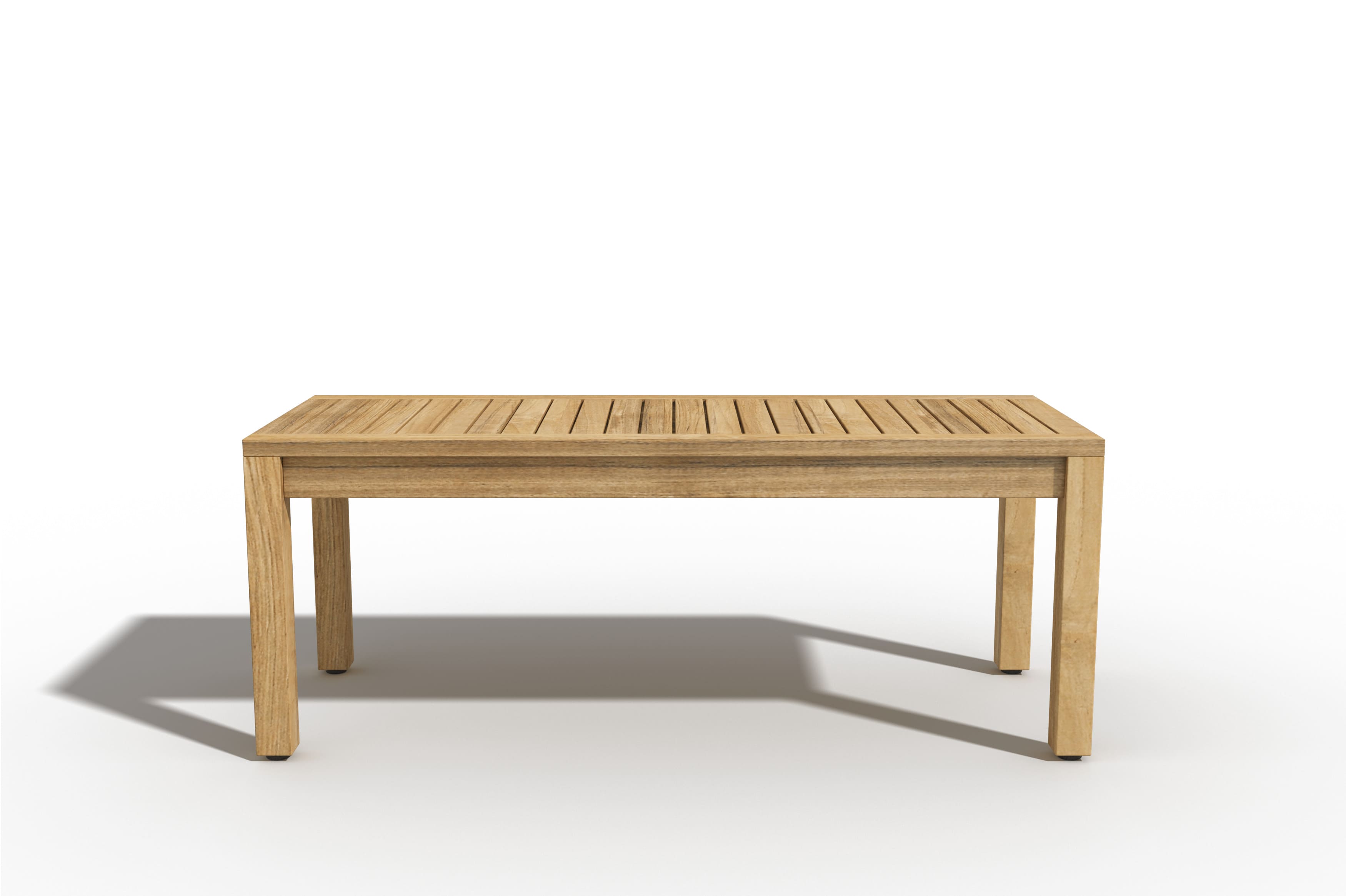 Dionne 2-Person Teak Outdoor Backless Bench - Weather-Resistant Garden Seating for Patio, Deck, and Poolside