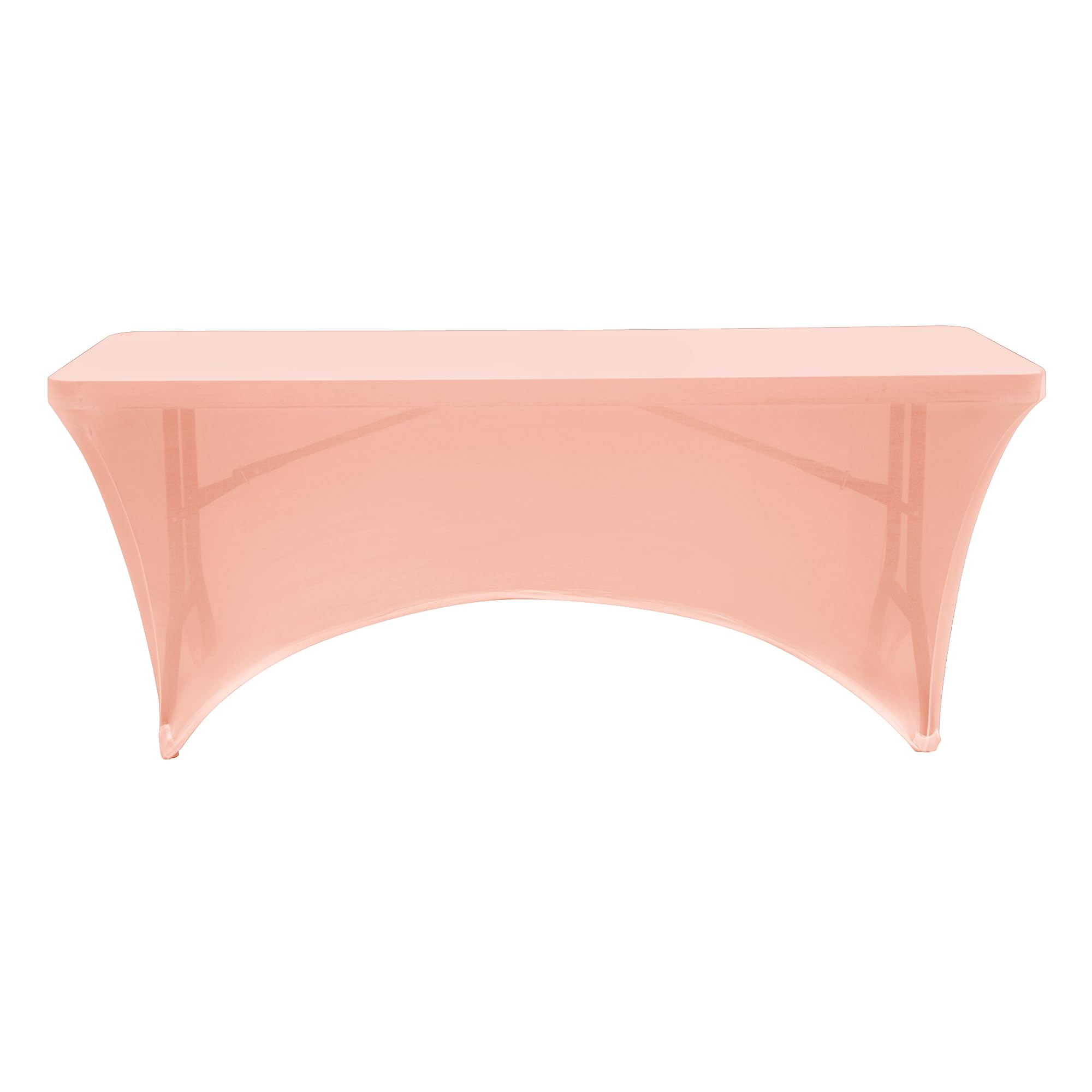 Simply Elegant Rectangle Fitted Spandex Tablecloth - Premium Polyester Blend Stretch Table Cover for 6FT Tables (30